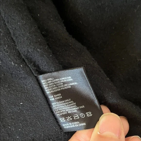 Veda Jayne Classic Black Leather Jacket - Picture 4 of 5